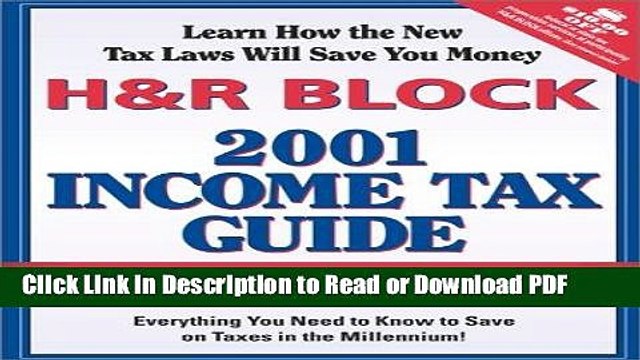 Read H R Block 2001 Income Tax Guide: Preparing Americas Taxes For Over 40 Years (H R Block