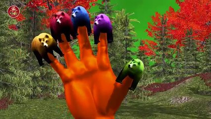 Finger Family 3D Animated Bear Rhyme || Nursery Rhymes For Kids