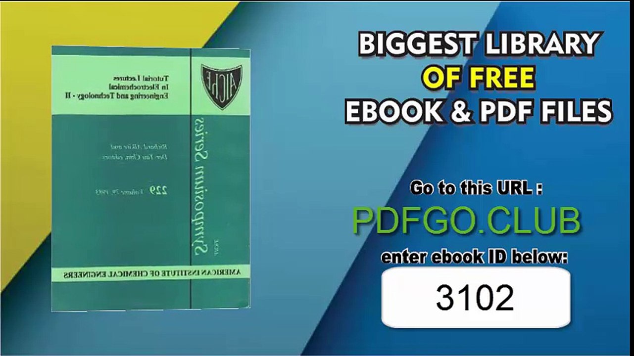 Tutorial Lectures in Electrochemical Engineering and Technology II (Aiche Symposium Series)