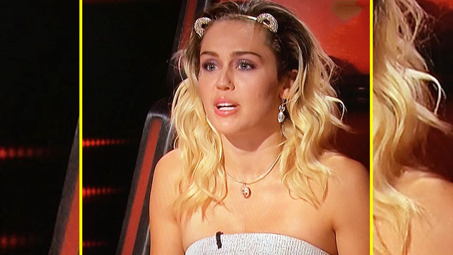 Miley Cyrus Cries On 'The Voice' During Performance