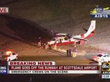 Plane veers off runway at Scottsdale airport
