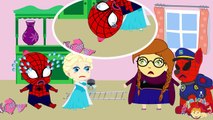 Frozen Elsa Get Sick Doctor Visit Crying Funny Story! Spiderman Frozen Elsa Superheroes In Real Life