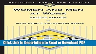 Download Women and Men at Work (Sociology for a New Century) Book Online