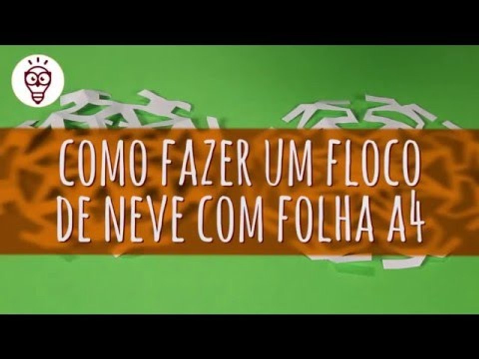 Fika Dika - Como fazer um floco de neve com folha A4