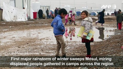 Iraq: Heavy rain piles misery on Mosul displaced