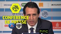 Conférence de presse Paris Saint-Germain - Angers SCO (2-0) : Unai EMERY (PARIS) - Stéphane MOULIN (SCO) - 2016/2017