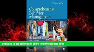 Audiobook Comprehensive Behavior Management: Individualized, Classroom, and Schoolwide Approaches