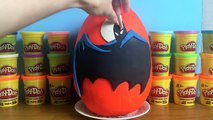 GIANT BATMAN Play Doh Surprise Egg - McDonalds Batman Happy Meal Toys, Funko Pop Batman Surprises