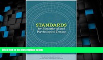 Price Standards for Educational and Psychological Testing American Educational Research Associatio