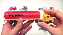 Learning Planes and Fighter Jet for Kids Police Car Fire Truck Toys Tomica Collection