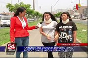 San Martín de Porres: otras dos adolescentes también fueron impactadas por llanta