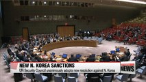 UN Security Council unanimously approves tougher sanctions against N. Korea