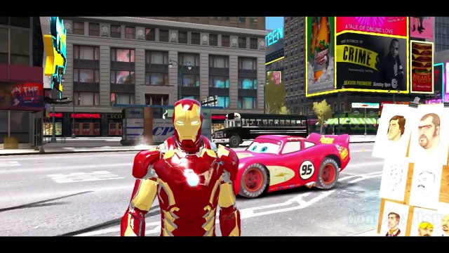 Iron Man Avengers Hero Marvel Playtime Disney Lightning McQueen Cars - Kids Songs Full HD