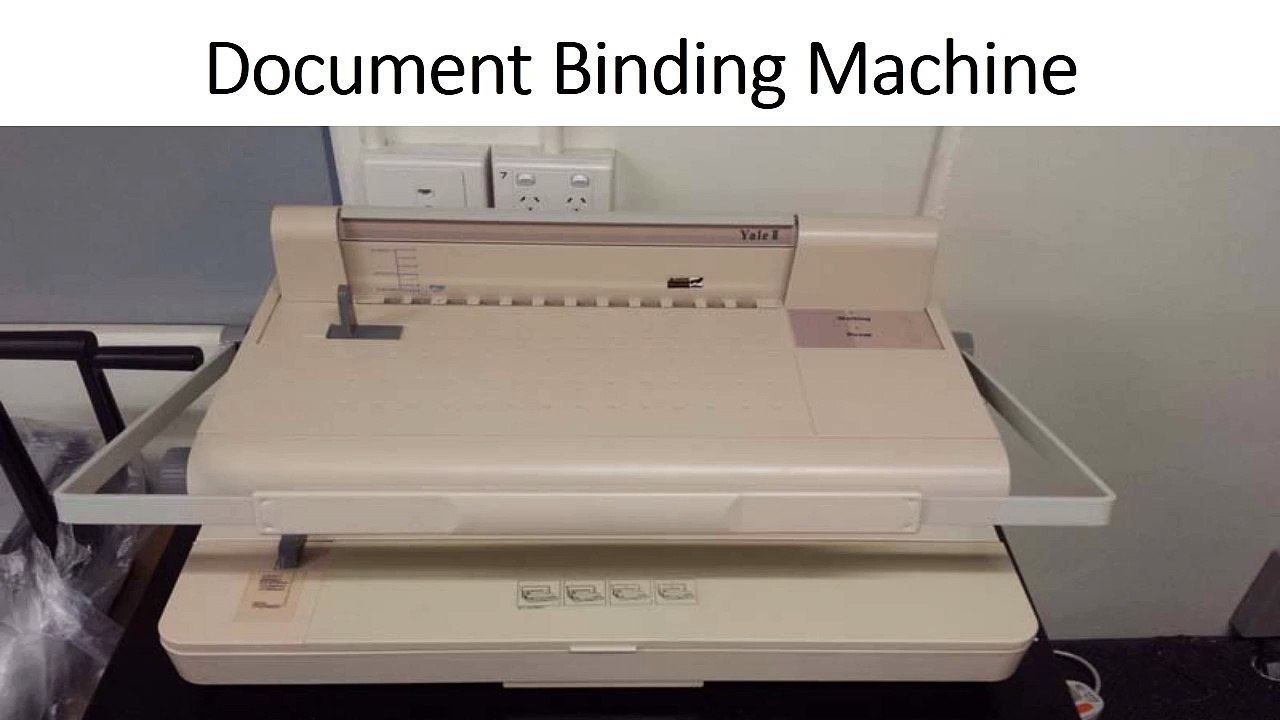 Document Binding Machine