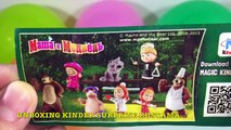 Киндер Сюрпризы Маша и Медведь шары сюрприз открываем игрушки Masha and the Bear Surprise balls toys