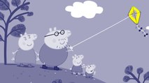 Peppa Pig Flying A Kite Coloring part1