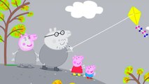 Peppa Pig Flying A Kite Coloring part2