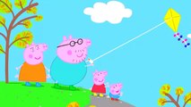 Peppa Pig Flying A Kite Coloring part4