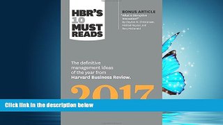 FAVORIT BOOK HBRâ€™s 10 Must Reads 2017: The Definitive Management Ideas of the Year from Harvard