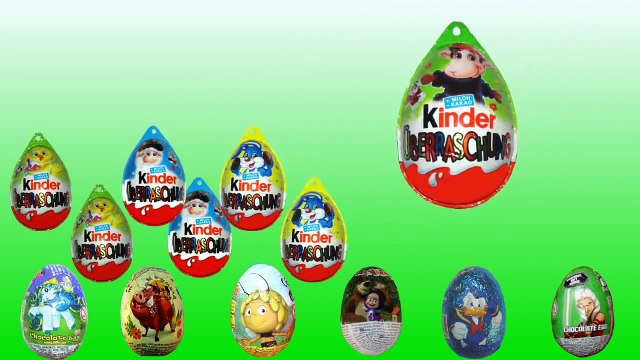 35 Киндер сюрпризов Маша и Медведь Микки Маус Дональд Дак Kinder Surprise eggs Kinder Sorpresa