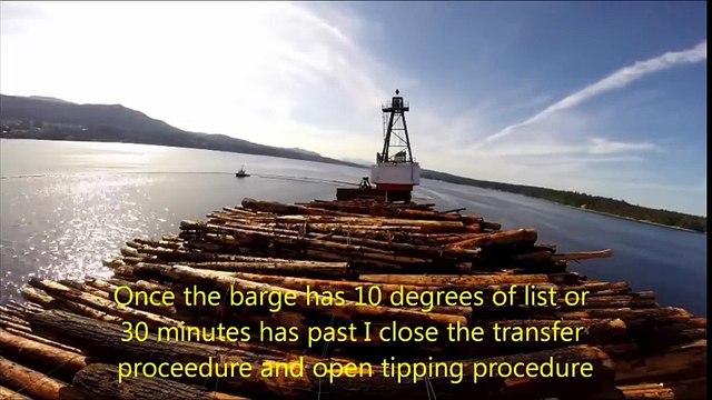 Amazing Wood Transportation on Cargo Ship - How to properly unload some wood big-ship unloading