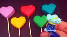 Love hearts Play Doh Surprise Eggs Disney Frozen Hello Kitty Shopkins Crazy bones Toys