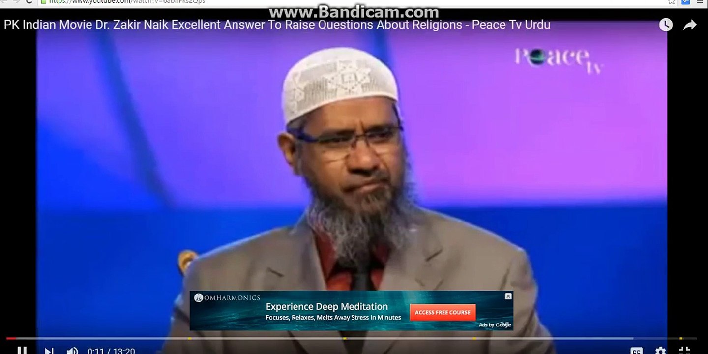 PK Indian Movie Dr. Zakir Naik Excellent Answer To Raise Questions About Religions - Peace Tv Urdu