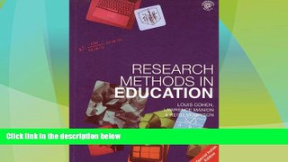 Price Research Methods in Education Louis Cohen For Kindle
