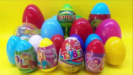 20 Surprise Eggs Toybox Surprise Mickey Mouse Hello Kitty Minnie Mouse Smurfs