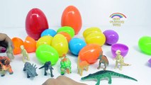 Color Animal Play Doh Toys Collection | Dinosaur & Sharks Colors Play Doh Surprise Eggs for kids