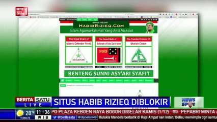 Situs Habib Rizieq Diblokir