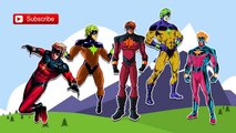 Finger Family Rhymes | Superhero | Captain Marvel | Cartoons | Nursery Rhymes | Collection