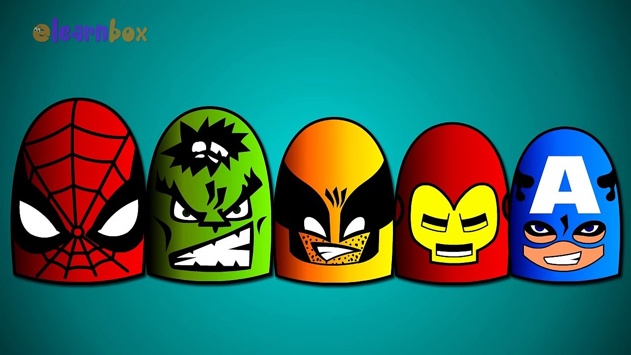 SuperHeroes Cartoons Animation Singing Finger Family Nursery Rhymes for Preschool Childrens Song