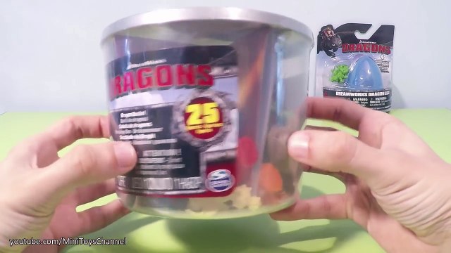 DreamWorks Dragons Bucket + Dragon Egg - Mini Figures, Cubeta de dragones