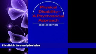 FAVORIT BOOK Physical Disability, a Psychosocial Approach BOOOK ONLINE