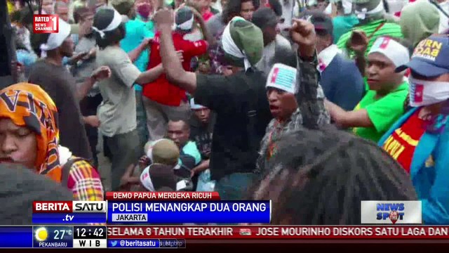 Demo Papua Merdeka Ricuh, Polisi Tangkap 2 Orang