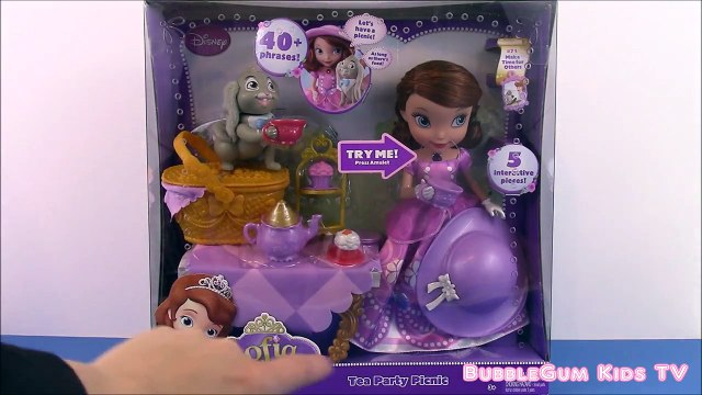 Huge Sofia the First Royal Tea Party Doll! She says 40 Phrases! Disney Princess Sofia the First!