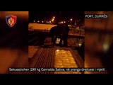 Durrës - Zbulohen 158 pako me kanabis në dyshemenë e kamionit