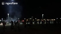 Violent clashes between police and protesters in Brazil