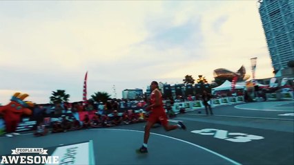 PEOPLE ARE AWESOME 2016 - The greatest acrobatic basketball dunk of all time!2016 HD