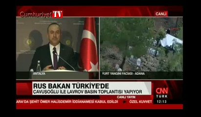 Erdoğan'ın 'Esad devirmek için Suriye'deyiz' sözlerine Lavrov ve Çavuşoğlu'ndan açıklama