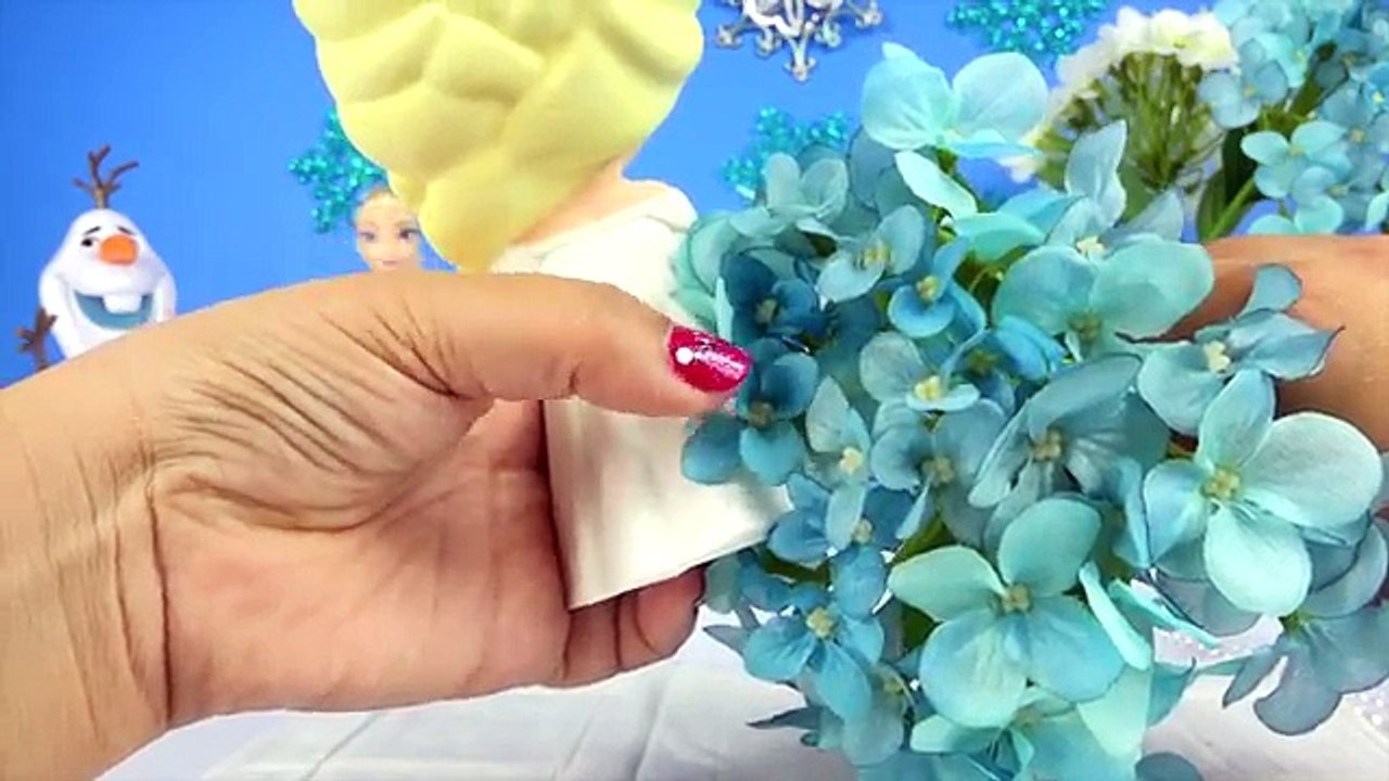 FROZEN ELSA DRESS Paint Your Own Doll Princess Costume Design Glitter Pearls How-To Toys
