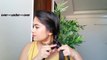 Hairstyles for medium to long hair//Braided 4 Strand BRAID & SIDE BUN for Indian weddings/Parties/