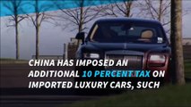 China adds tax on super luxury cars