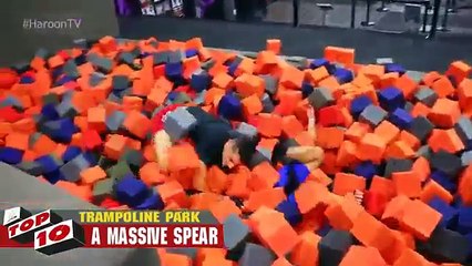 TOP 10 WWE MOVES AT THE TRAMPOLINE PARK (TOP 10 WWE MOVES AT THE TRAMPOLINE PARK)