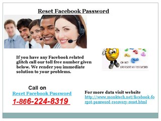 Reset Facebook password Immediate Call On 1-866-224-8319