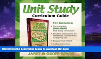 Pre Order John Adams: Unit Study Curriculum Guide (Heroes of History) (Unit Study Curriculum