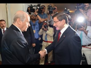 Davutoğlu-Bahçeli Görüşmesi Başladı