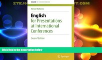 Price English for Presentations at International Conferences (English for Academic Research)