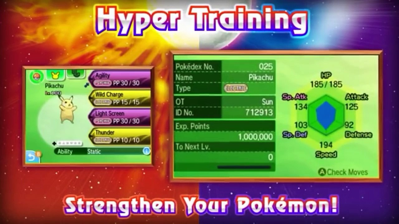 HYPER TRAINING in Pokémon Sun and Moon!